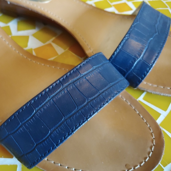 Tommy Hilfiger Navy Blue Ankel Strap Sandal - Picture 2 of 3